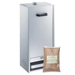 Fumoir Peetz Acier Aluminé Porte Amovible - L 39 X P 28 X H 85 Cm