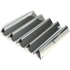 Lot De 5 Barres Flavorizer Inox Pour Weber Spirit 300 (boutons Façade)