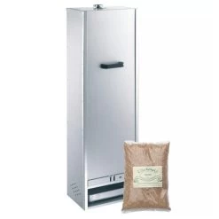 Fumoir Peetz Acier Aluminé Porte Amovible - L 39 X P 28 X H 120 Cm