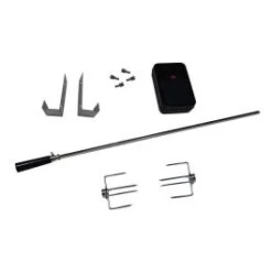 Tournebroche Rôtissoire + Moteur Pour Barbecue à Gaz Barbecook
