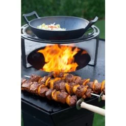 Support Wok / Cocotte Dynamic Centre Pour Brasero Barbecook Nestor -Napoleon Magasin bc acc 7456 support wok cocotte dynamic brasero barbecook nestor brochettes 1