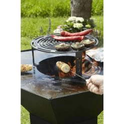 Brasero Plancha Barbecook Nestor Original - Acier Noir Galvanisé -Napoleon Magasin bc woo 6022 brasero barbecook nestor original acier galvanise grille nourriture