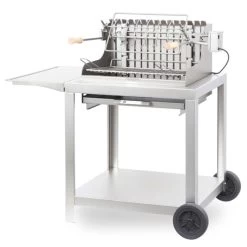 Barbecue à Charbon Le Marquier Exclusive Mendy + Chariot - Inox