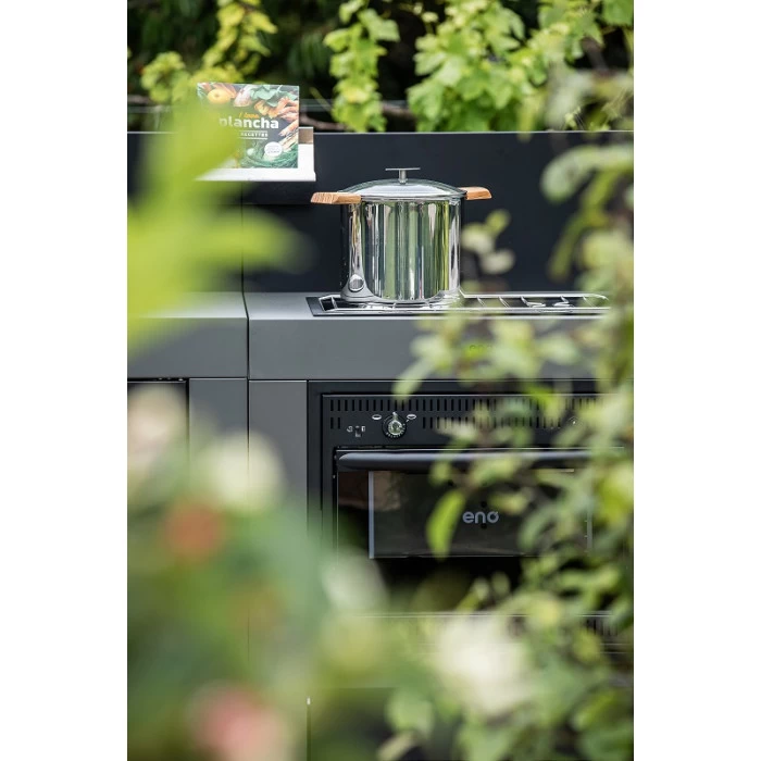 Cuisine D'extérieur ENO Modulo Acier Pour Plancha - 3 Modules Avec Cuisinière Et Chariot Félix 7 Cuisine D'extérieur ENO Modulo Acier Pour Plancha - 3 Modules Avec Cuisinière Et Chariot Félix – Image 7