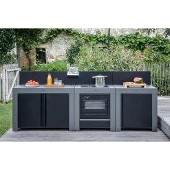 Cuisine D'extérieur ENO Modulo Acier Pour Plancha - 3 Modules Avec Cuisinière Et Chariot Félix 16 Cuisine D'extérieur ENO Modulo Acier Pour Plancha - 3 Modules Avec Cuisinière Et Chariot Félix -Napoleon Magasin cuisine modulo 3 cuisiniere chariot felix 2