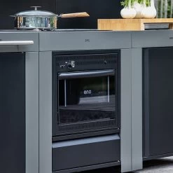 Modulo Cuisinière Four Et Plaque - Gris Acier - Cuisine D'extérieur ENO -Napoleon Magasin mod7005 cuisiniere modulo gris cuisine exterieur eno ambiance 3
