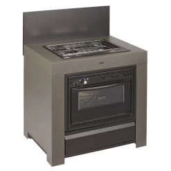 Cuisine D'extérieur ENO Modulo Acier Pour Plancha - 3 Modules Avec Cuisinière -Napoleon Magasin mod7005 cuisiniere modulo gris cuisine exterieur eno cote 1