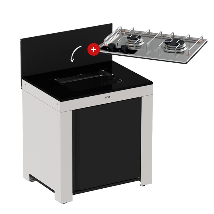 Modulo Table De Cuisson Master 2 Brûleurs - Coloris Inox Et Noir - Pour Cuisine D'extérieur ENO 9 Modulo Table De Cuisson Master 2 Brûleurs - Coloris Inox Et Noir - Pour Cuisine D'extérieur ENO – Image 9