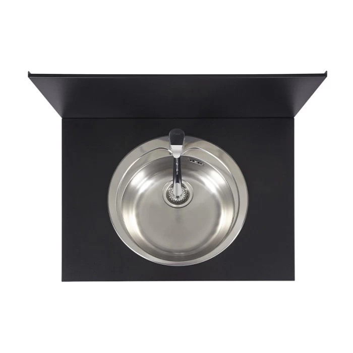 Modulo Evier - Coloris Inox Et Noir - Pour Cuisine D'extérieur ENO 3 Modulo Evier - Coloris Inox Et Noir - Pour Cuisine D'extérieur ENO – Image 3