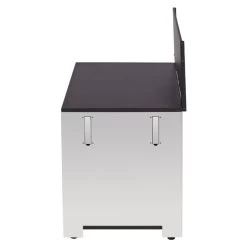 Modulo Pour Poser Une Plancha - Coloris Inox Et Noir - Cuisine D'extérieur ENO -Napoleon Magasin modulo inox noir plancha cuisine exterieur eno 3 min