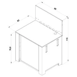 Modulo Pour Poser Une Plancha - Coloris Inox Et Noir - Cuisine D'extérieur ENO -Napoleon Magasin modulo inox noir plancha cuisine exterieur eno 4 min
