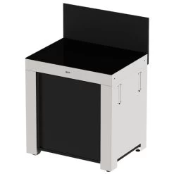 Modulo Plan De Travail - Coloris Inox Et Noir - Pour Cuisine D'extérieur ENO -Napoleon Magasin modulo plan de travail inox noir cuisine exterieur eno 3