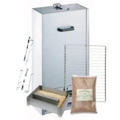 Pack Fumoir Peetz Acier Aluminé Porte Amovible - H 75 Cm + Accessoires