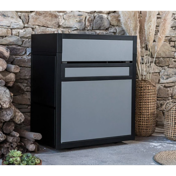 Pack Plancha Forge Adour PREMIUM 60 Acier Noir Et Gris + Chariot Et Capot 2 Pack Plancha Forge Adour PREMIUM 60 Acier Noir Et Gris + Chariot Et Capot – Image 2