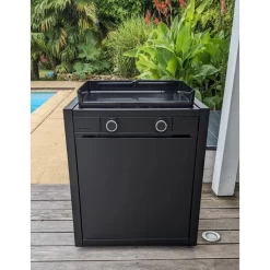 Pack Plancha à Gaz Forge Adour MODERN 60 Acier Noir + Chariot -Napoleon Magasin plancha forge adour modern 60 acier sur chariot 3 1