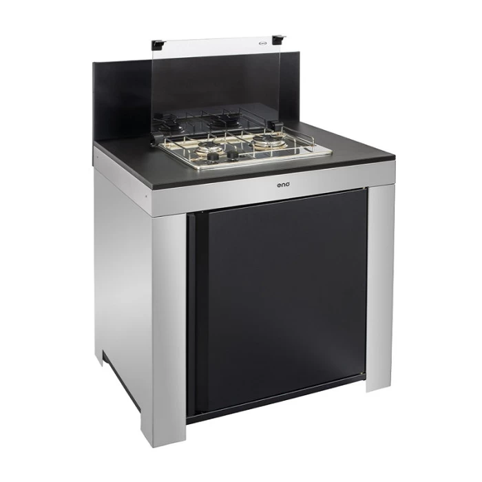 Modulo Table De Cuisson Master 2 Brûleurs - Coloris Inox Et Noir - Pour Cuisine D'extérieur ENO 1 Modulo Table De Cuisson Master 2 Brûleurs - Coloris Inox Et Noir - Pour Cuisine D'extérieur ENO