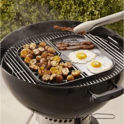 Support Multi-cuisson Plancha / Grille En Fonte Pour Système Gourmet GBS - WEBER 5 Support Multi-cuisson Plancha / Grille En Fonte Pour Système Gourmet GBS - WEBER -Napoleon Magasin support cuisson multi fonctions gourmet bbq system 3