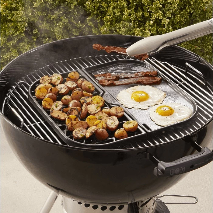 Support Multi-cuisson Plancha / Grille En Fonte Pour Système Gourmet GBS - WEBER 3 Support Multi-cuisson Plancha / Grille En Fonte Pour Système Gourmet GBS - WEBER – Image 3