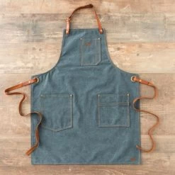 Tablier Barbecue Toile Coton Vintage Alaskan Maker 325 - Denim Foncé